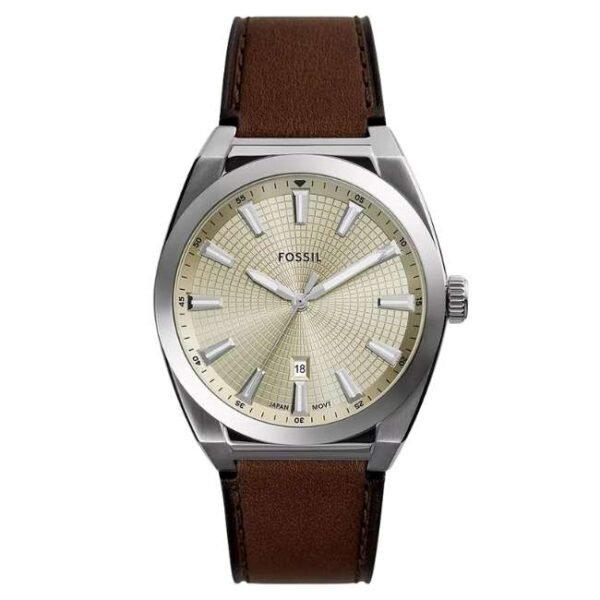 Fossil Men Cream Dial Quartz Watch-FS6071