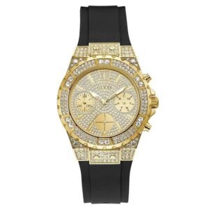 Guess Women Gold Dial Quartz Watch-GW0038L1