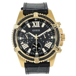 Guess Men Black Dial Chronograph Watch-GW0053G3