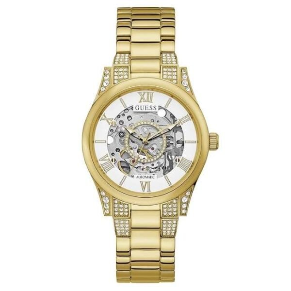 Guess Women Aries Silver Dial Automatic Watch-GW0115L2