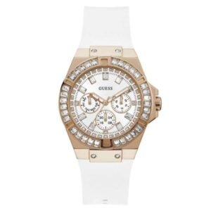 Guess Women Venus White Dial Quartz Watch-GW0118L4