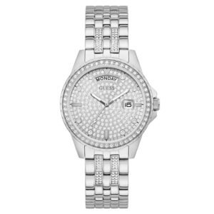 Guess Women Lady Comet Crystal Pave Dial Quartz Watch-GW0254L1