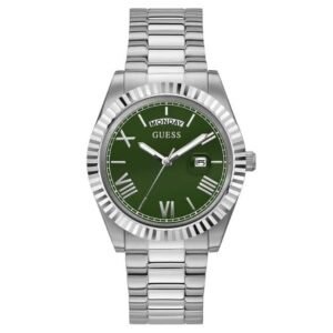 Guess Men Connoisseur Green Dial Quartz Watch-GW0265G10