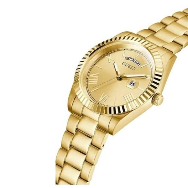 Guess Men Formal Gold Dial Quartz Watch-GW0265G2