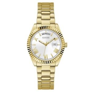 Guess Women Luna White Dial Quartz Watch-GW0308L2