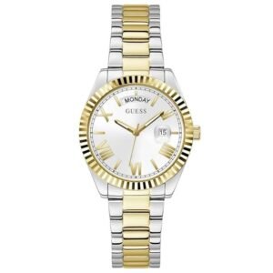 Guess Women Luna White Dial Quartz Watch-GW0308L6