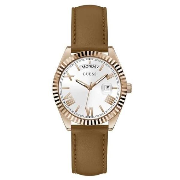 Guess Women Luna White Dial Quartz Watch-GW0357L2