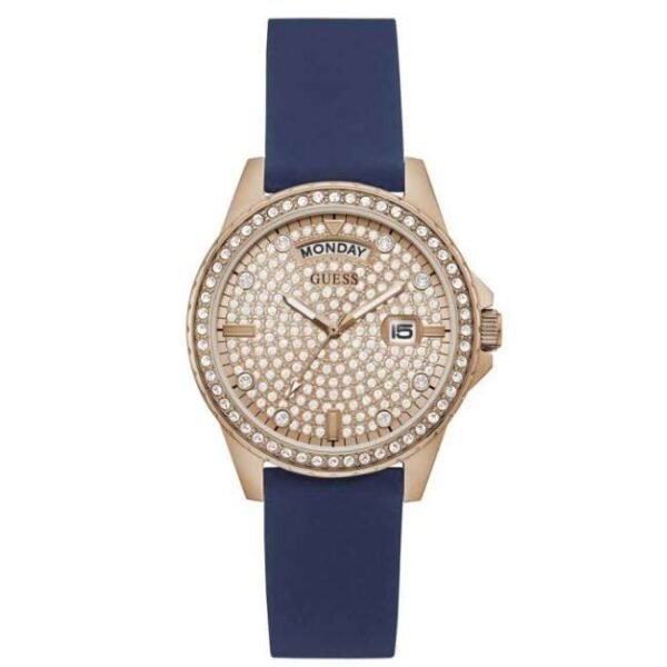 Guess Women Lady Comet Rose Gold Dial Quartz Watch-GW0358L1