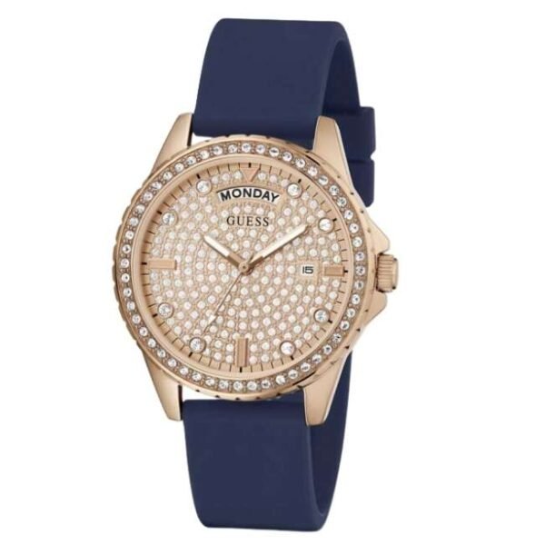 Guess Women Lady Comet Rose Gold Dial Quartz Watch-GW0358L1