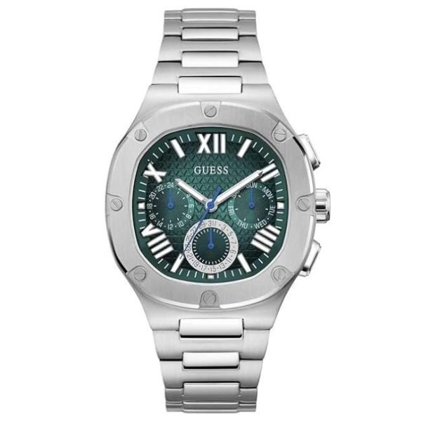 Guess Men Headline Green Dial Chronograph Watch-GW0572G6