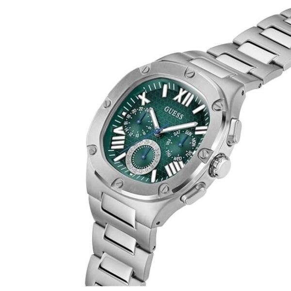 Guess Men Headline Green Dial Chronograph Watch-GW0572G6
