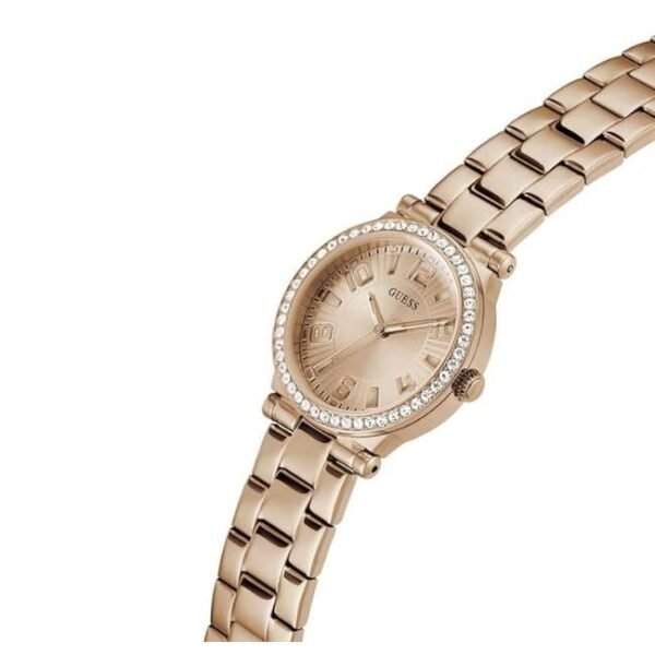 Guess Women Fawn Rose Gold Dial Quartz Watch-GW0686L3
