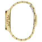 Guess Women Halo Gold Dial Quartz Watch-GW0690L4
