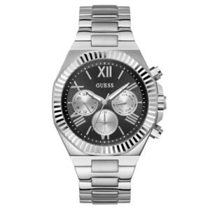 Guess Men Equity Black Dial Chronograph Watch-GW0703G1