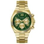 Guess Men Equity Green Dial Chronograph Watch-GW0703G2