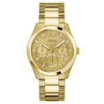 Guess Men Gold Dial Chronograph Watch-GW0707G3