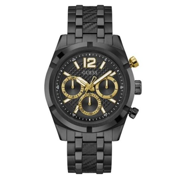 Guess Men Resistance Black Dial Chronograph Watch-GW0714G4