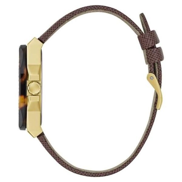 Guess Women Glaze Brown Dial Quartz Watch-GW0753L3