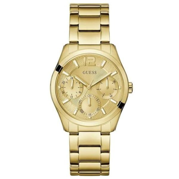 Guess Women Zoe Gold Dial Quartz Watch-GW0760L2