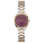Guess Women Charlotte Purple Dial Quartz Watch-GW0767L5