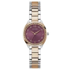 Guess Women Charlotte Purple Dial Quartz Watch-GW0767L5