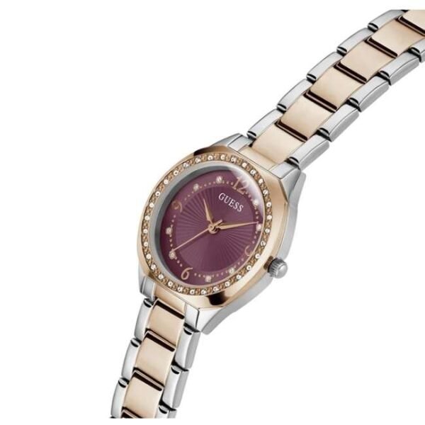 Guess Women Charlotte Purple Dial Quartz Watch-GW0767L5