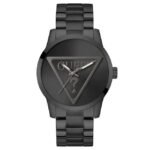 Guess Men Badge Black Dial Quartz Watch-GW0782G2