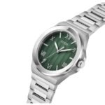 Guess Men Vinyl Green Dial Quartz Watch-GW0789G1