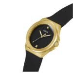 Guess Men Vinyl Black Dial Quartz Watch-GW0790G1