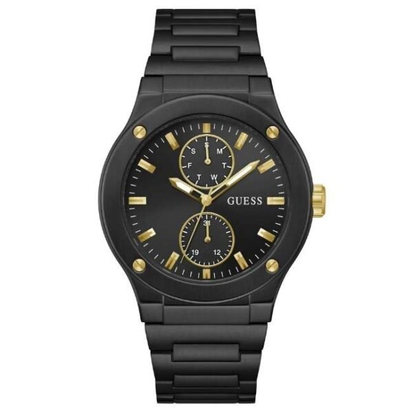 Guess Men Jet Black Dial Quartz Watch-GW0795G3