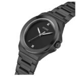 Guess Men Vinyl Black Dial Quartz Watch-GW0833G2
