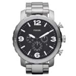 Fossil Men Black Dial Chronograph Watch-JR1353
