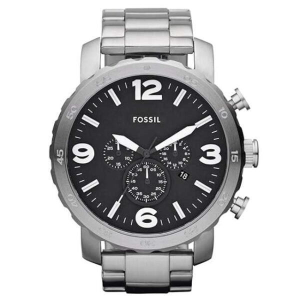 Fossil Men Black Dial Chronograph Watch-JR1353
