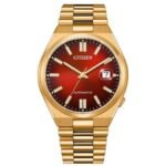 Citizen Men Red Dial Automatic Watch -NJ0153-82X