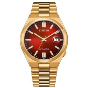 Citizen Men Red Dial Automatic Watch -NJ0153-82X