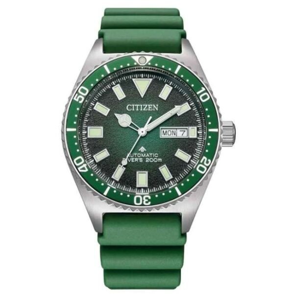 Citizen Men Green Dial Automatic Watch -NY0121-09X