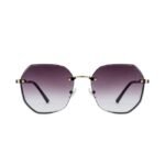 Opium Women Black Oval Sunglasses | Op-10014-C05