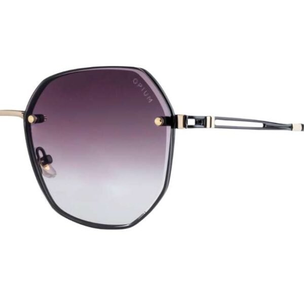 Opium Women Black Oval Sunglasses | Op-10014-C05