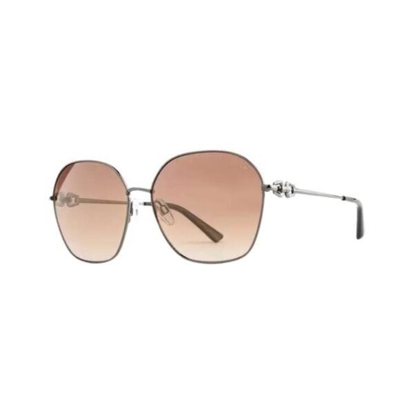 Opium Women Gun Metal Hexagon Sunglasses | Op-10073-C04