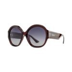 Opium Women Burgundy Round Sunglasses | Op-10083-C04