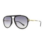 Opium Unisex Black Rectangular Sunglasses | Op-10112-C01