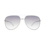 Opium Unisex White Rectangular Sunglasses | Op-10115-C03