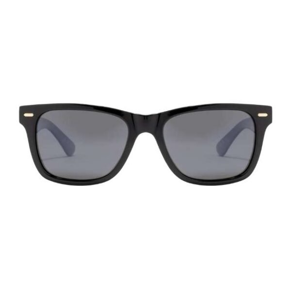 Opium Unisex Black Rectangular Sunglasses | Op-10143-C01-53
