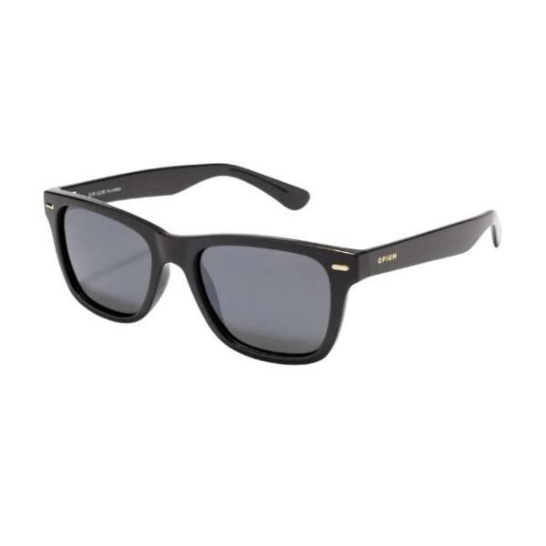 Opium Unisex Black Rectangular Sunglasses | Op-10143-C01-53