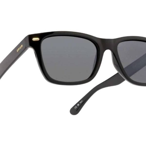 Opium Unisex Black Rectangular Sunglasses | Op-10143-C01-53