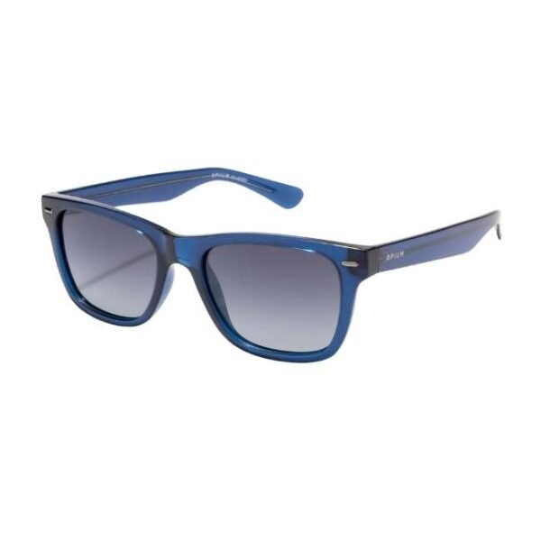 Opium Unisex Crystal Blue Rectangular Sunglasses | Op-10143-C02-53