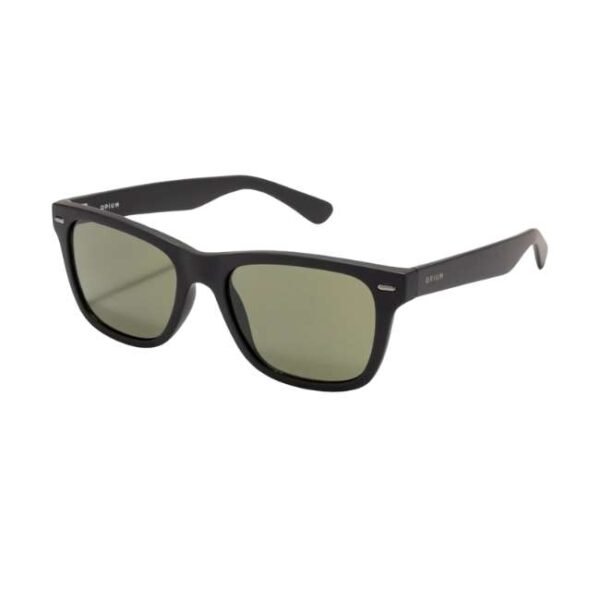 Opium Unisex Black Rectangular Sunglasses | Op-10143-C05-53