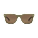 Opium Unisex Olive Green Rectangular Sunglasses | Op-10143-C06-53
