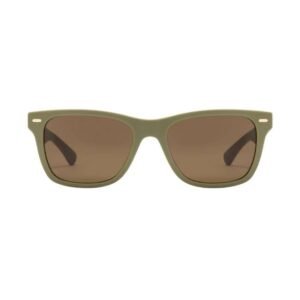 Opium Unisex Olive Green Rectangular Sunglasses | Op-10143-C06-53