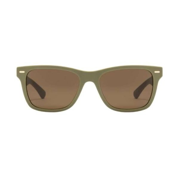 Opium Unisex Olive Green Rectangular Sunglasses | Op-10143-C06-53
